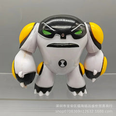 9 Pcs/Set Ben 10 3-12 Figure Ben Tennyson Ben Four Arms Grey Matter Heatblast Model Ornaments Anime Figures Doll Kids Toys Gifts