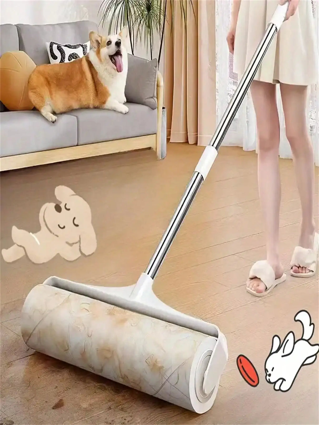 Showlu Smart General mini carpet cleaner brush with bristles for effective spot cleaning on carpets and rugs.