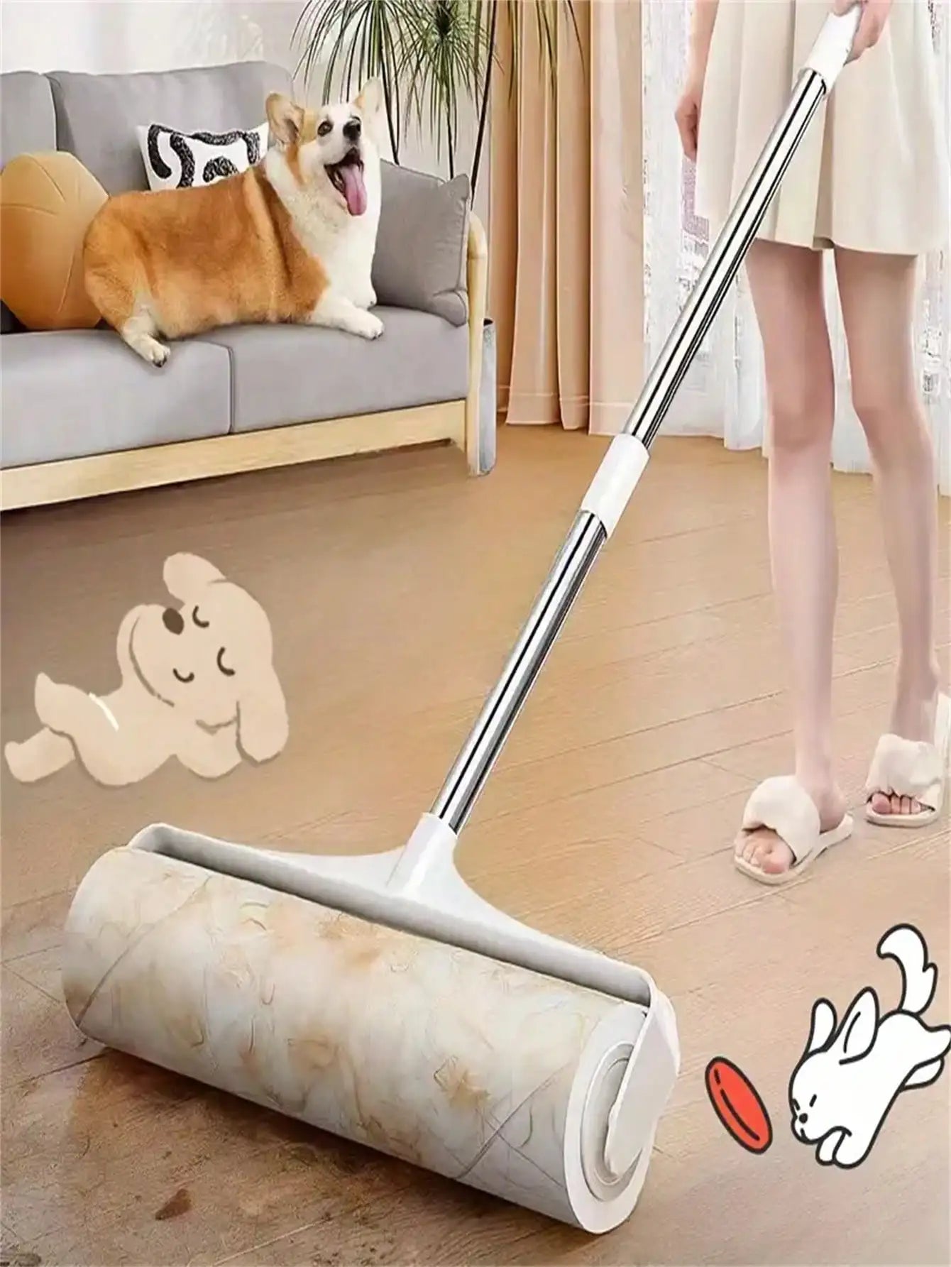 Showlu Smart General mini carpet cleaner brush with bristles for effective spot cleaning on carpets and rugs.