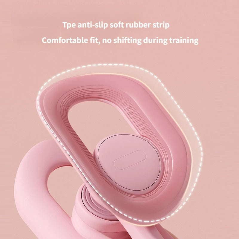 Macroupta non-slip pelvic floor muscle trainer and thigh exerciser showing ergonomic design and textured surface for effective workouts.