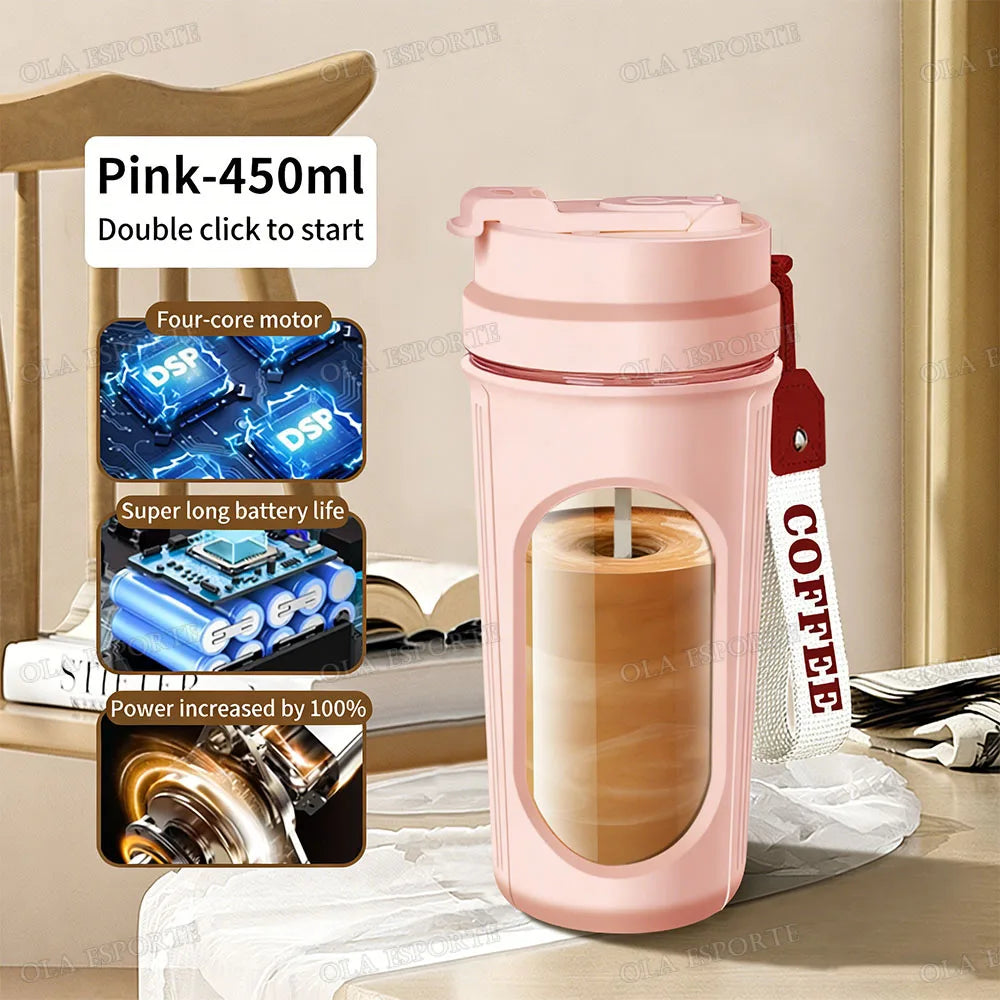 Electric Automatic Protein Shaker Bottle and Portable Mixing Cup