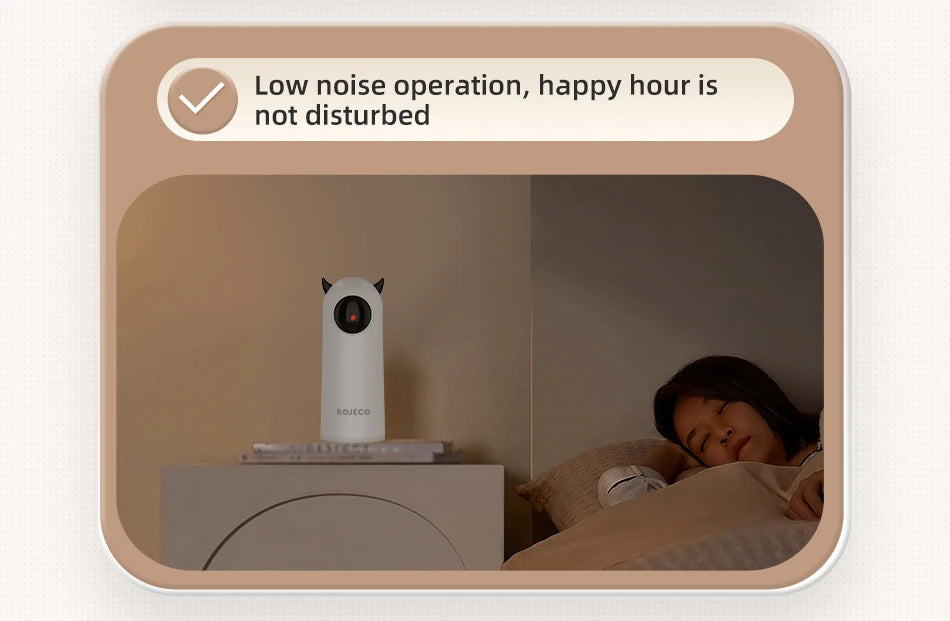 Showlu Smart General ROJECO automatic cat laser toy with rotating laser pointer for interactive feline play.
