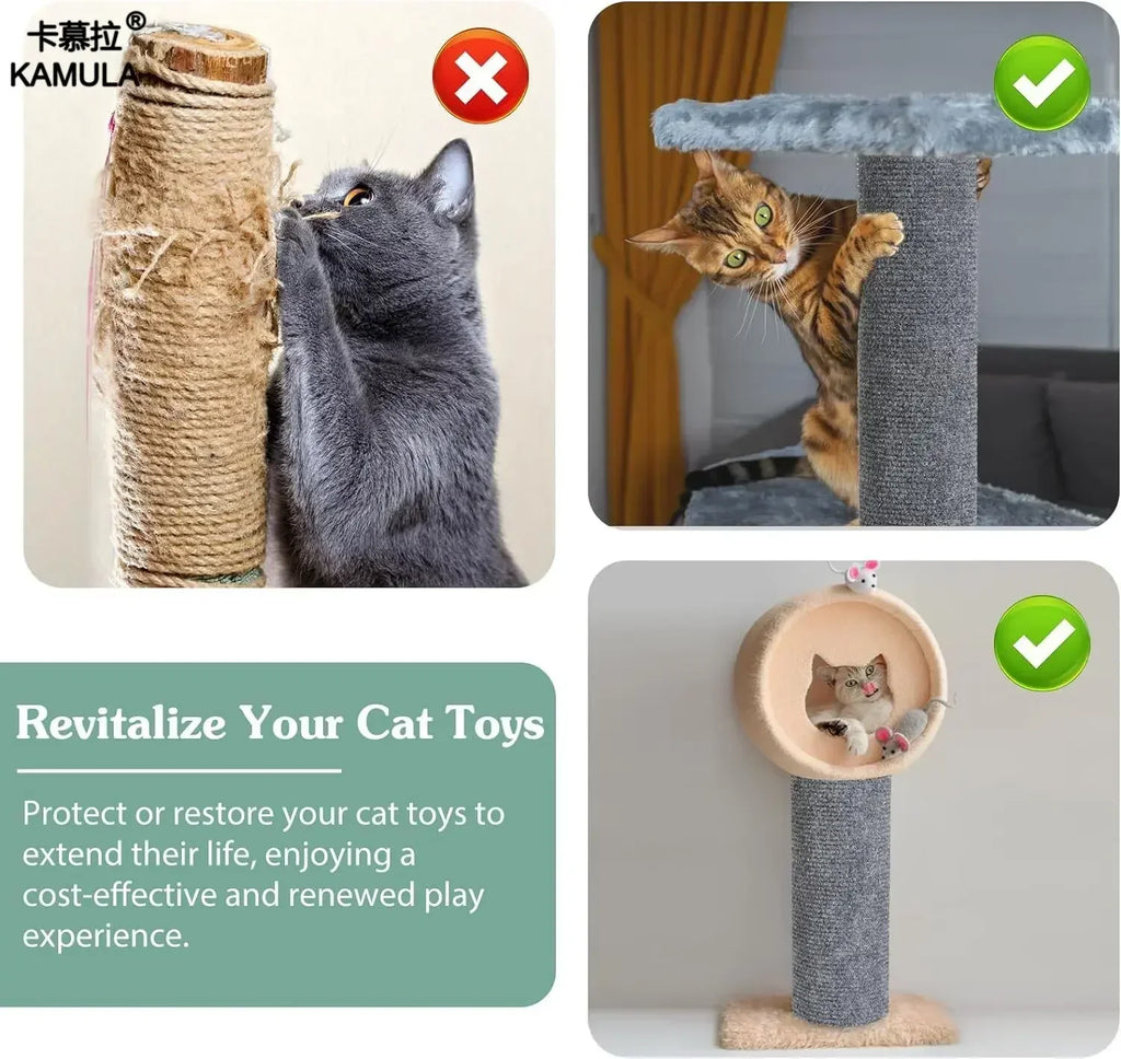 Mini cat scratching post by Showlu Smart General with sisal surface for scratching and play, designed for small cats.