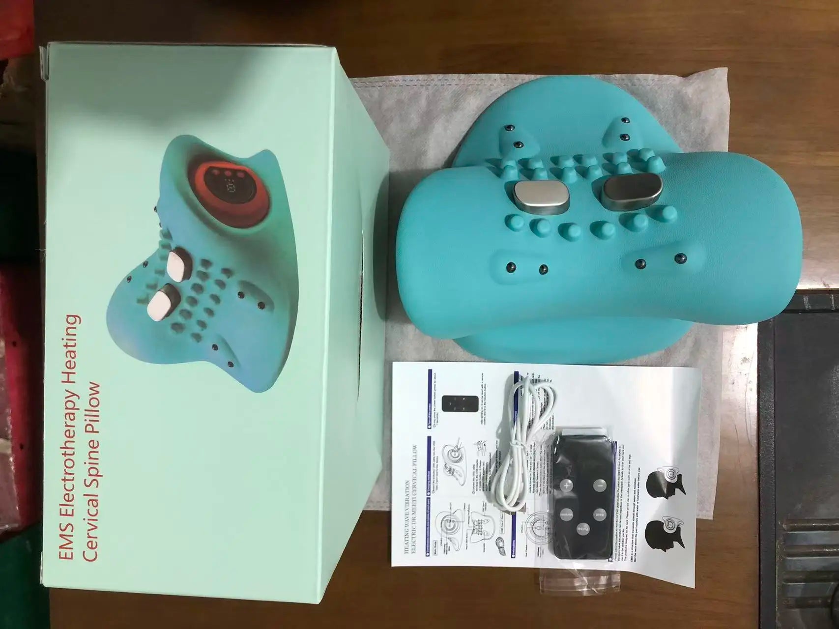 Showlu Smart General neck electric massage device providing relaxation, with adjustable straps and ergonomic design for neck comfort.