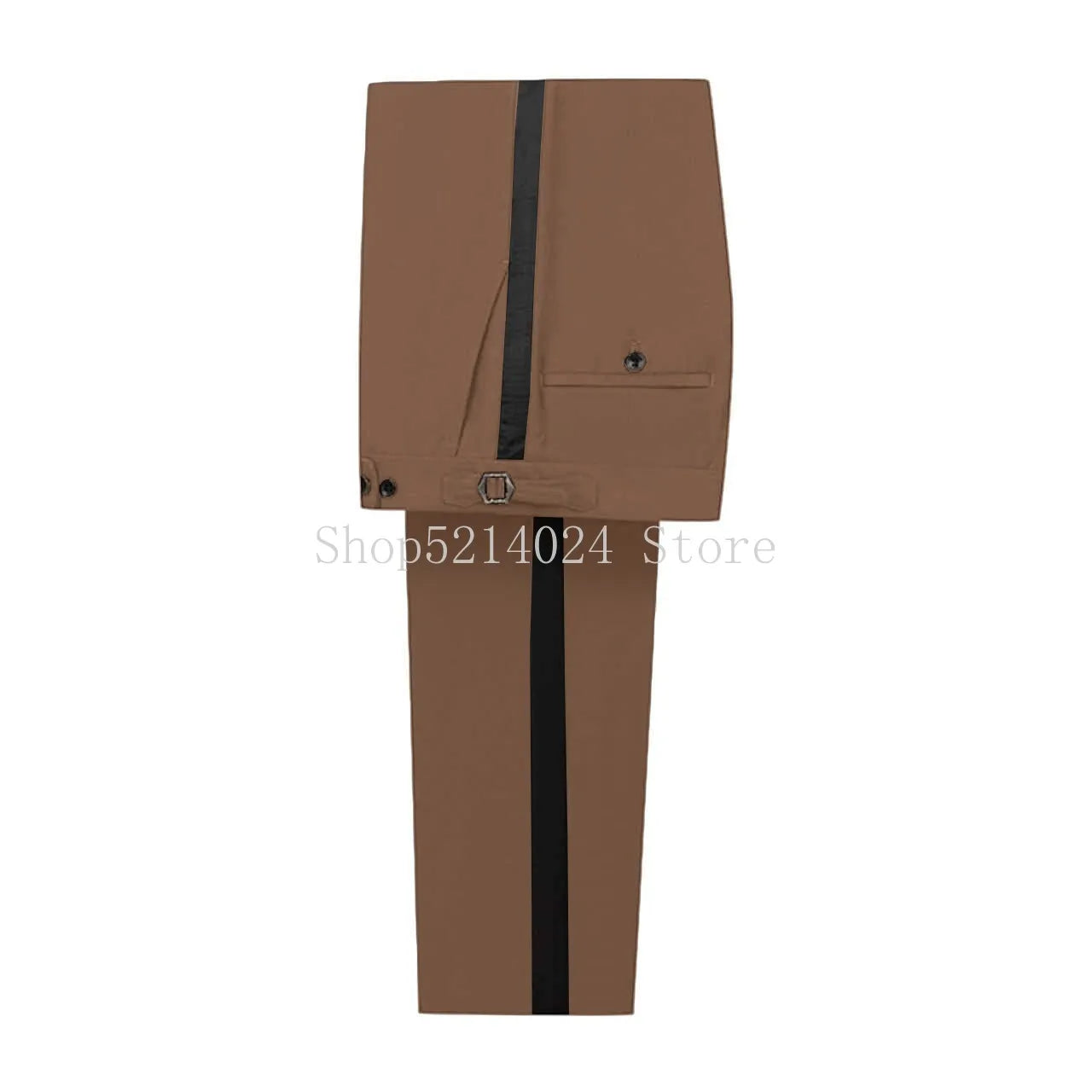 Showlu Fashion men's formal trousers, tall fit tuxedo party pants in classic style, suitable for business or special occasions.