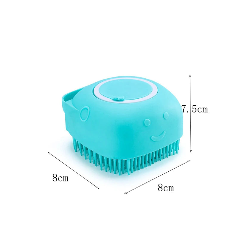 Showlu Smart General pet bath massage brush with soft bristles for gentle cleansing and grooming of cats and dogs.