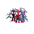 Cute mini Spiderman superhero wall stickers for kids' room decor, featuring cartoon Spiderman mural art on PVC decals