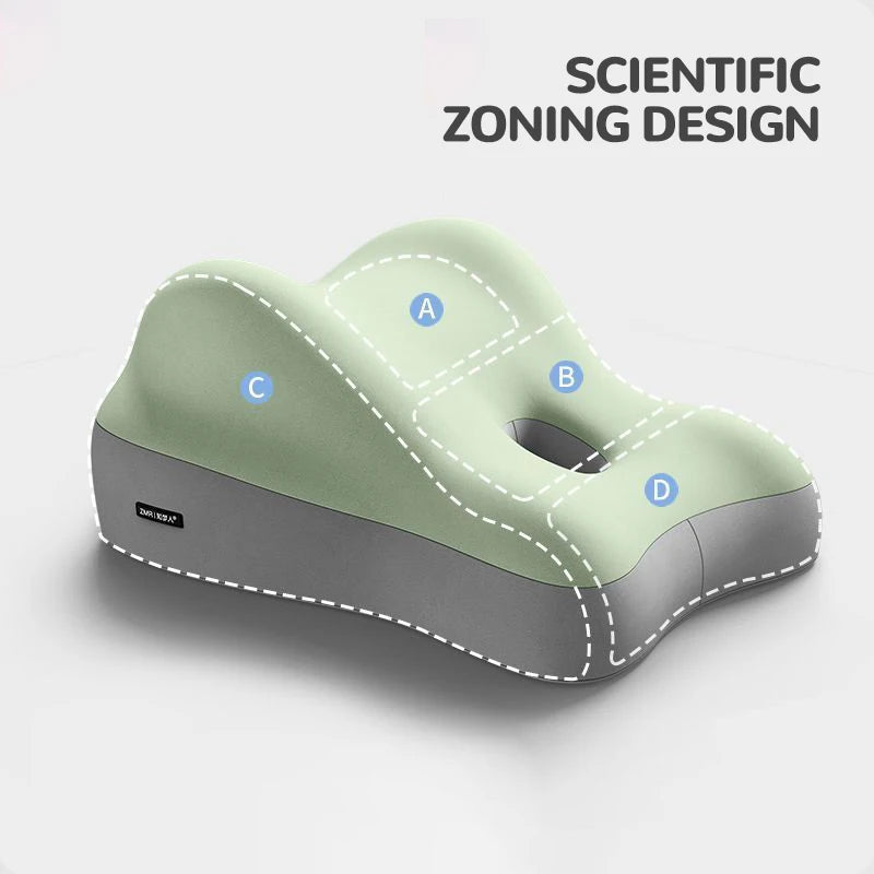 Showlu Memory Foam Ergonomic Bed Pillow with cotton cover, wedge waist cushion for added comfort and support during sleep