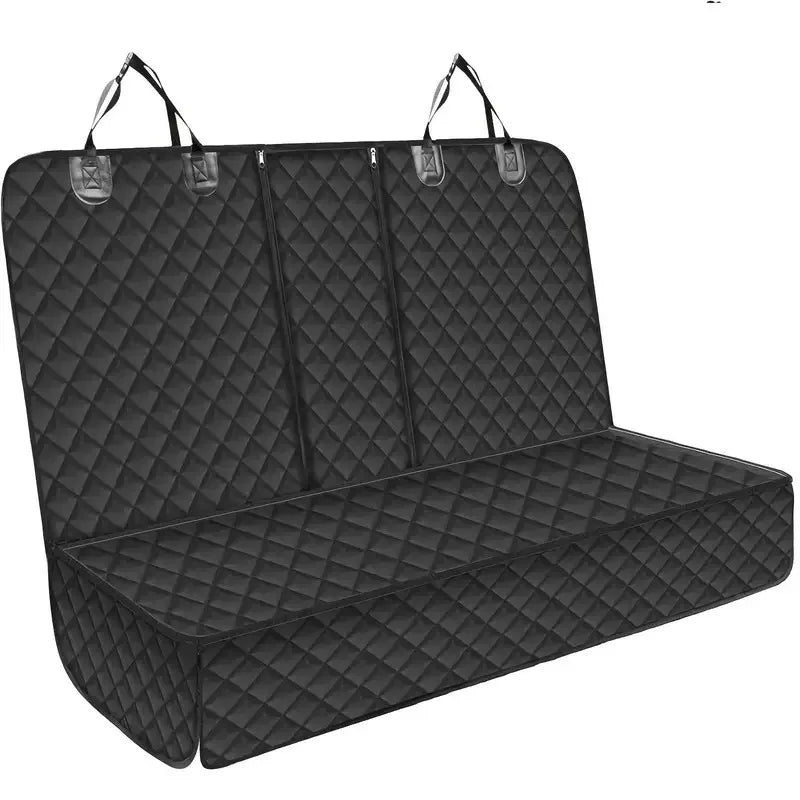 Showlu Waterproof Dog Car Seat Cover in plaid nylon, designed as a pet travel hammock for protecting car seats during trips.