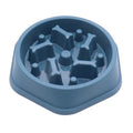 Showlu Fashion Store slow feeder dog and cat bowl with non-slip base, designed to promote slower eating for pets.