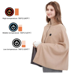 USB Heated Blanket 3-Level Electric Warm Shawl