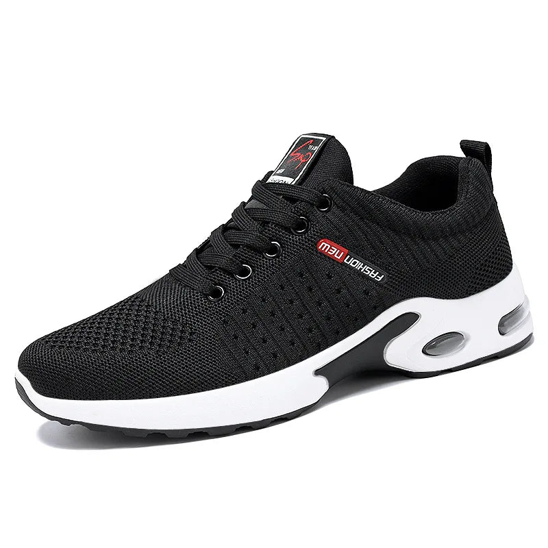 Men's breathable air mesh running shoes by SHOWLU FASHION STORE, lightweight casual sports footwear with a sleek design.