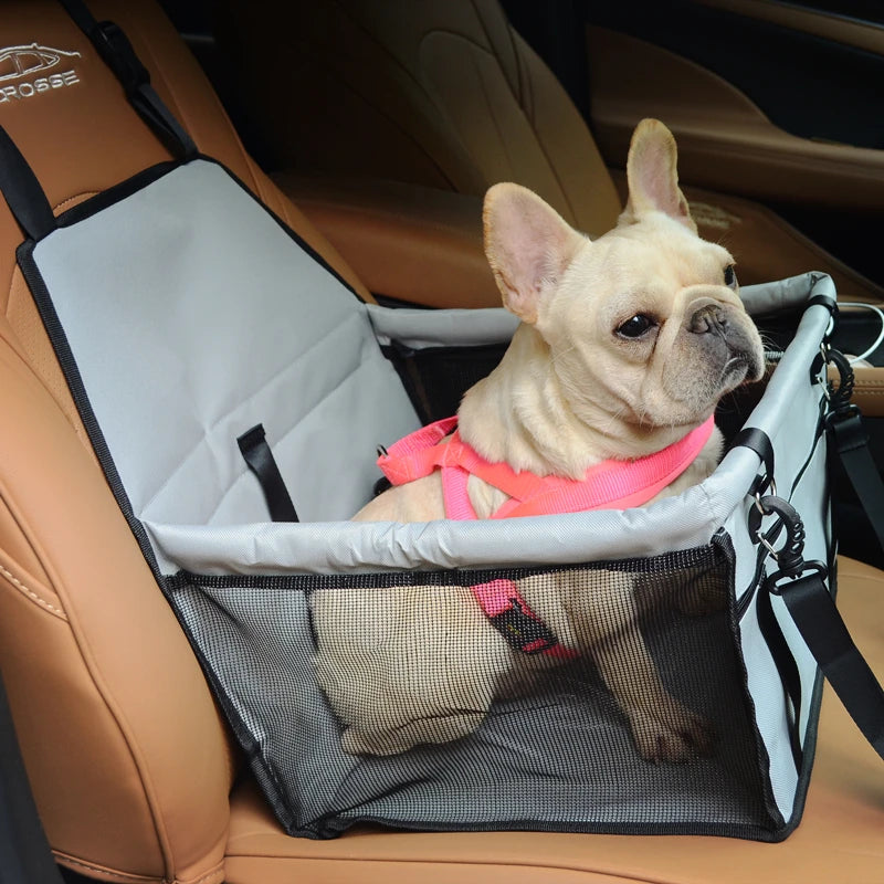 Showlu Smart General portable small dog car seat carrier bag with mesh ventilation and adjustable strap for travel comfort