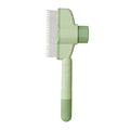 Showlu Fashion Store dog and cat hair remover brush for grooming long-haired pets, with a cleaning bath comb for pet hair removal.