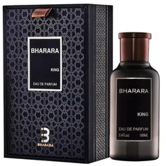 Bharara King Men's Eau de Parfum 3.4oz (100ml) - Refreshing Citrus & Musk Scent Long-Lasting Formaldehyde-Free Fragrance