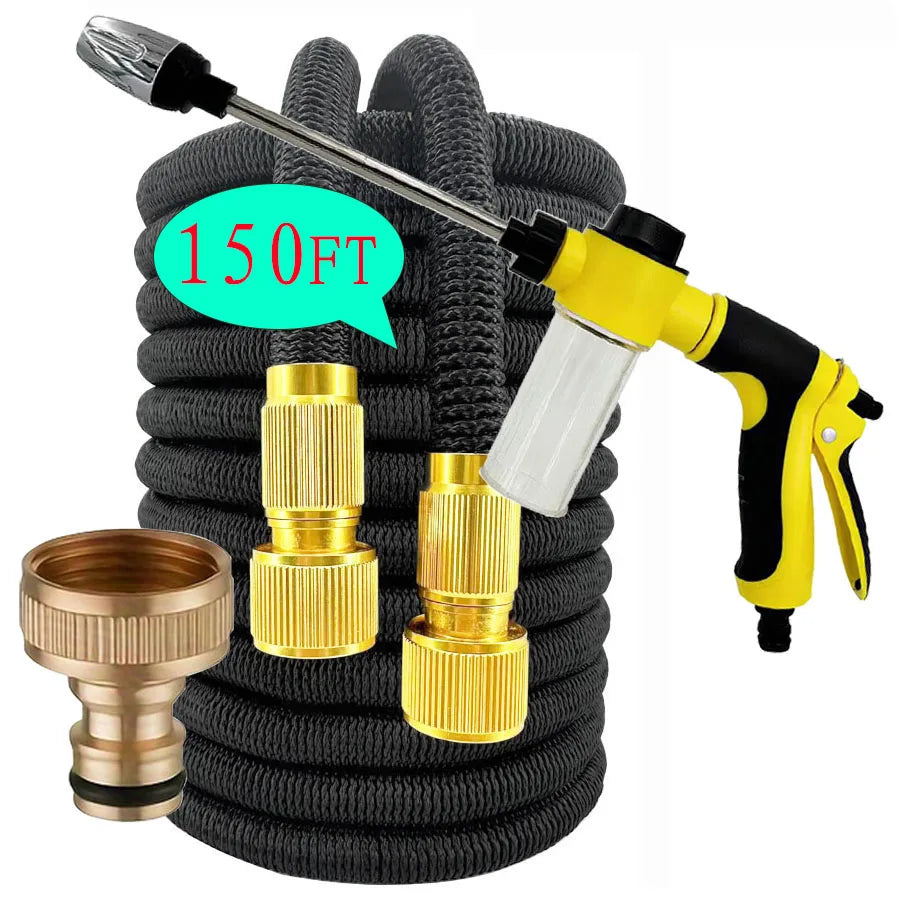 Showlu Smart General 25ft high-pressure washer hose with durable fittings, ideal for outdoor cleaning and power washing tasks.