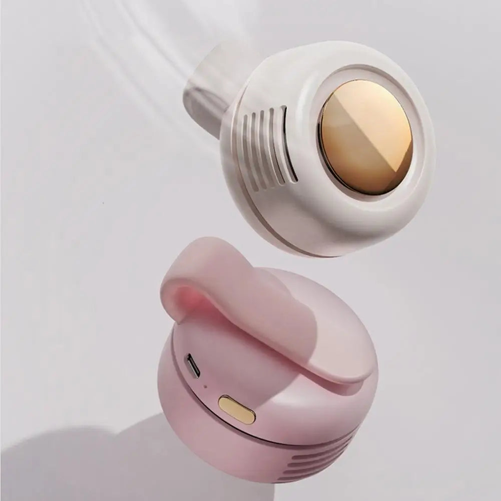 Showlu Smart General portable USB clip fan with 60 blades, compact design, and adjustable clip for personal cooling.