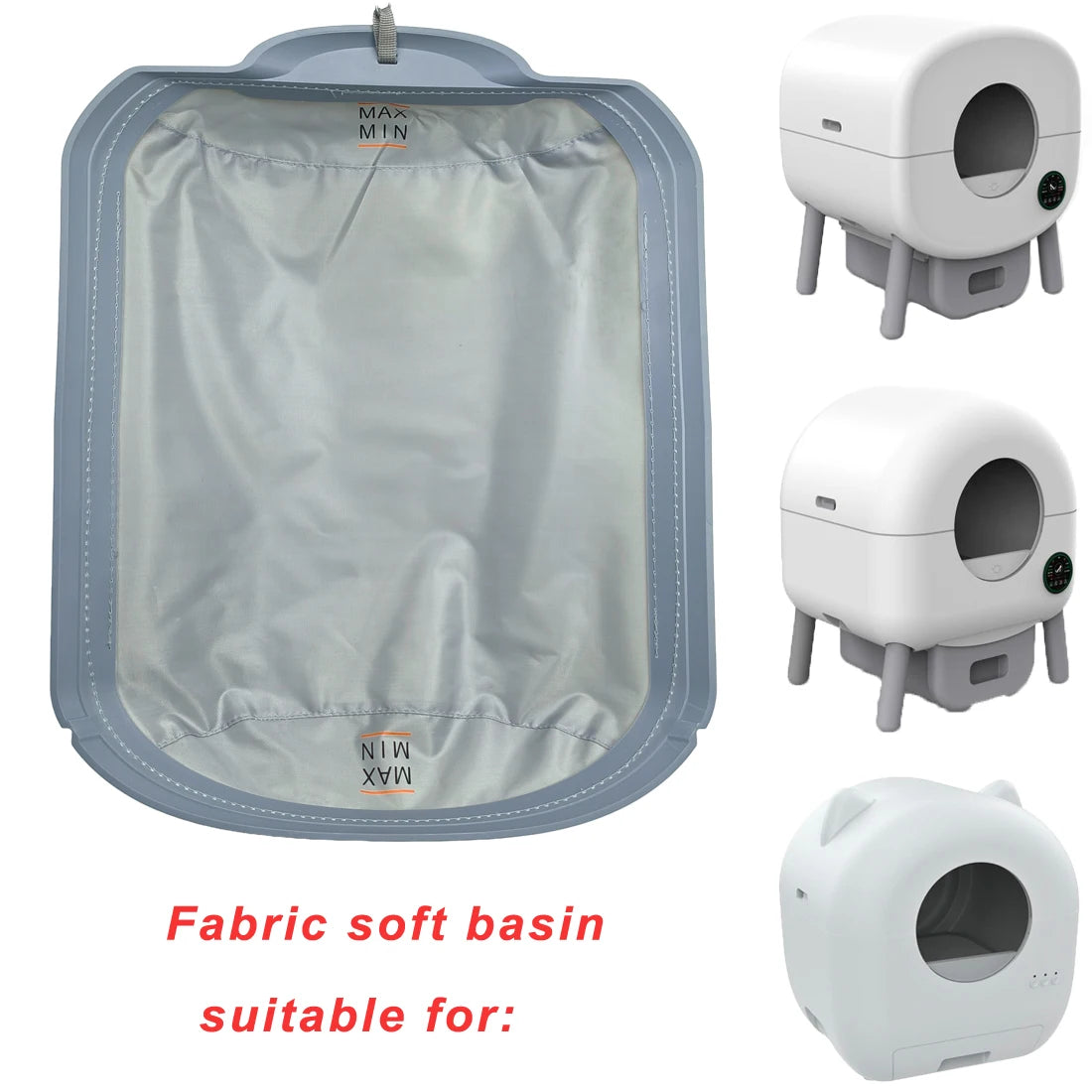 Smart Litter Box Accessories Soft Fabric Liner Premium Automatic Litter Box Accessories Soft Mat Removable Liner Tuya Control