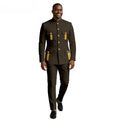Men's Showlu Smart General two-piece formal suit with double-breasted blazer and matching trousers, suitable for business or wedding attire.