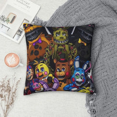 Five N Ights At Freddy's FNAF Square Pillowcase Pillow Cover Cushion Zip Decorative Comfort Throw Pillow For Home Sofa