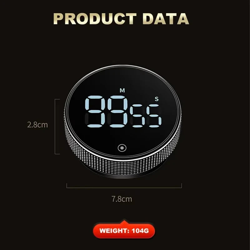 Showlu Smart General LED kitchen timer with digital display, featuring a sleek design and easy-to-use buttons for precise time tracking.