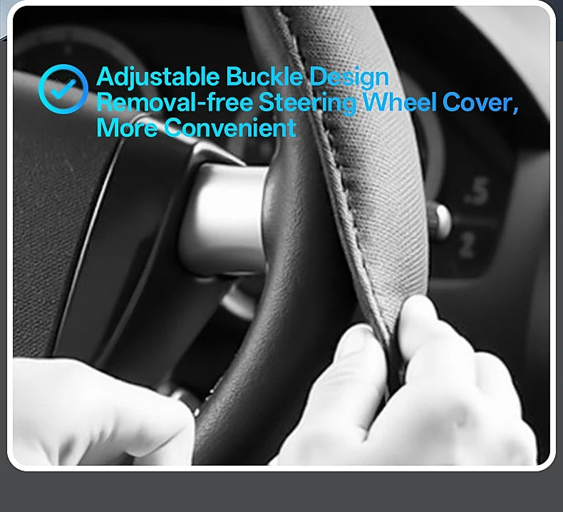 Showlu Smart General car steering wheel tray attached to a steering wheel, providing a convenient surface for snacks or devices.