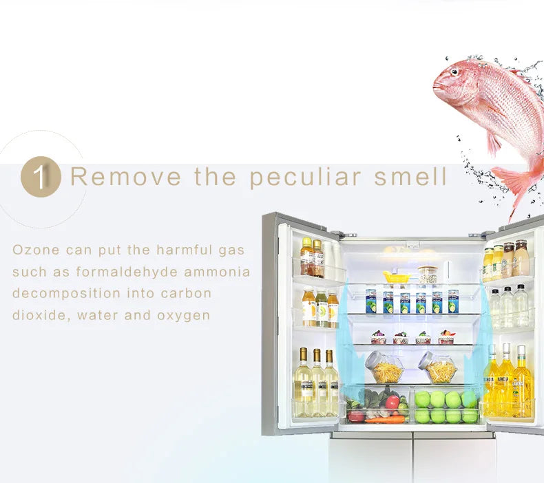 Showlu Smart General portable odor eliminator device emitting a fresh scent, compact and suitable for removing unwanted odors.