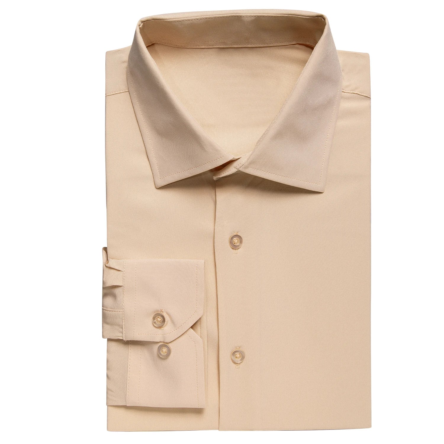 Hi-Tie men's silk slim fit long sleeve shirt with solid jacquard pattern, formal men's top in elegant design.