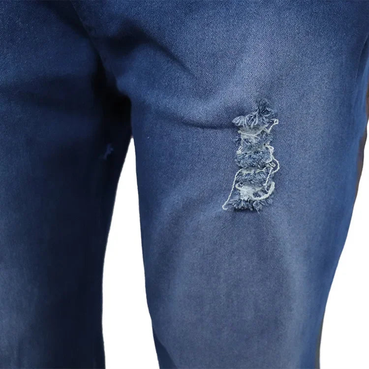 Two-piece women's cowboy suit set with denim jean jacket and flare pants, featuring a single-breasted design and turn-down collar.