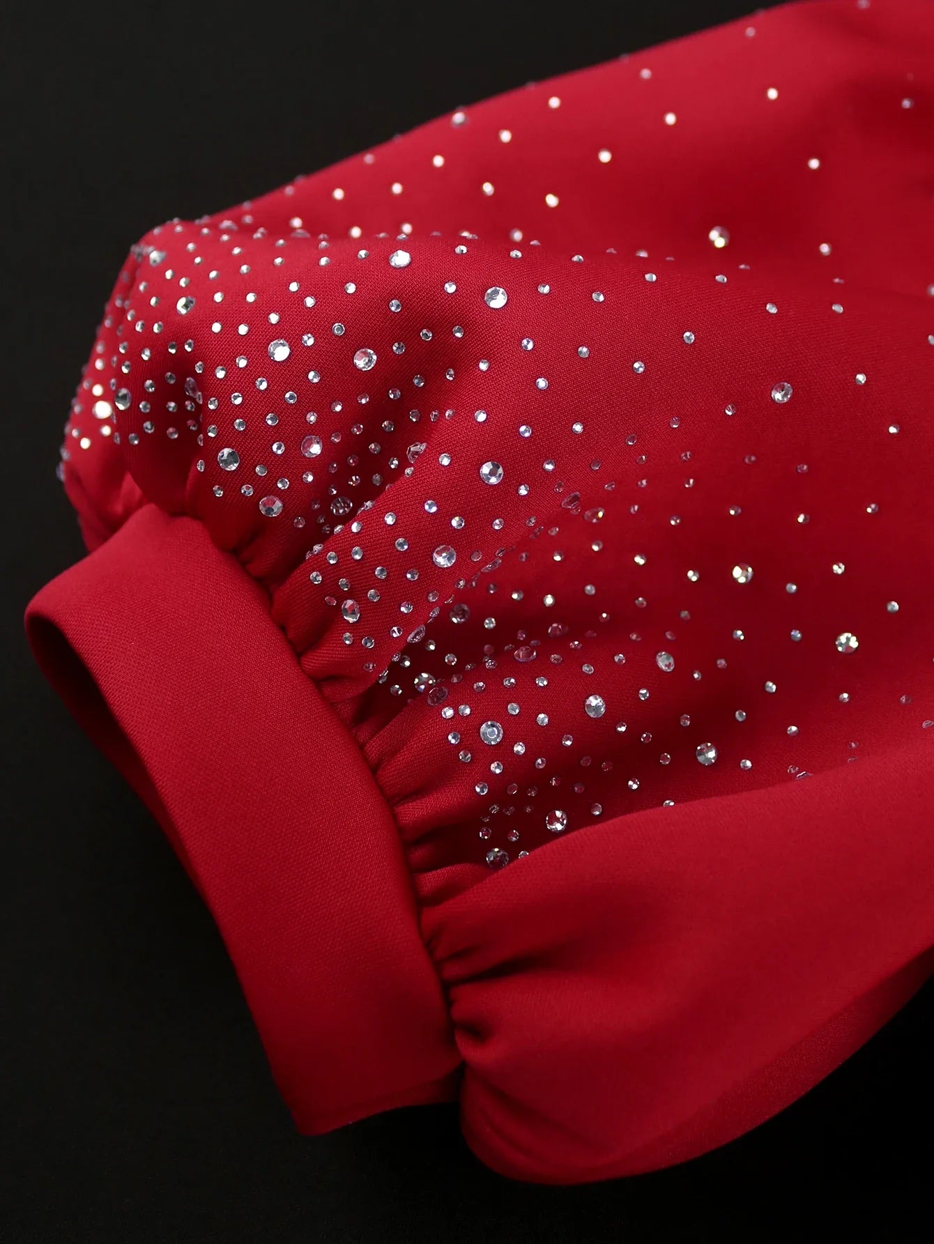 AOMEI Women's wine-colored A-line party dress with lantern sleeves, mini length, perfect for prom or special occasions.