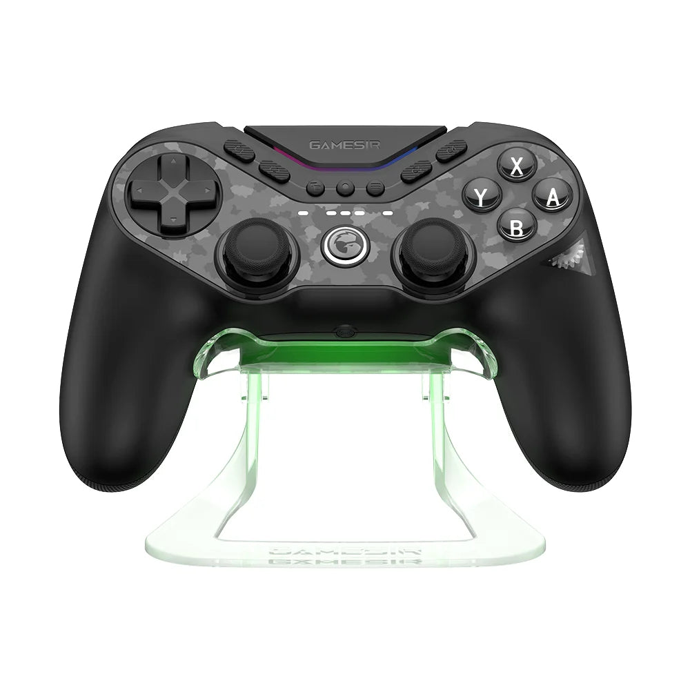 Showlu Smart General GameSir RGB controller charging dock stand with LED lighting and charging ports for gaming controllers.