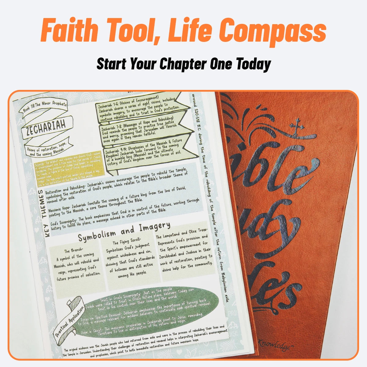 Showlu PU leather Bible study notebook with 66 pages, daily prayer journal, featuring a sleek black cover and organized interior pages.