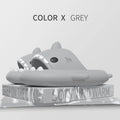 HKAZ Shark Slides by SHOWLU FASHION STORE, non-slip EVA slippers for men, women, and kids, featuring shark design and comfortable slip-on style.