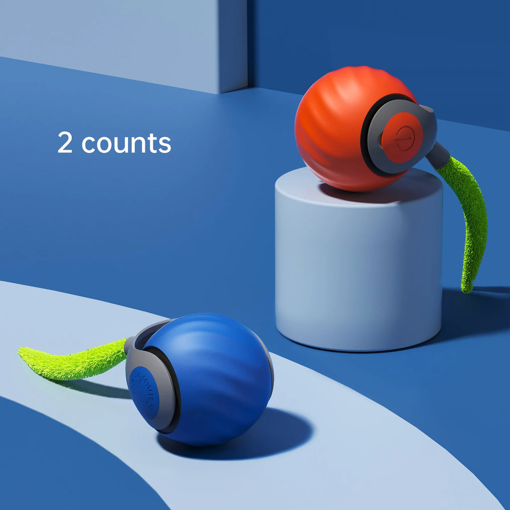 Showlu Smart General interactive pet ball with colorful LED lights, designed to entertain and engage cats and dogs.