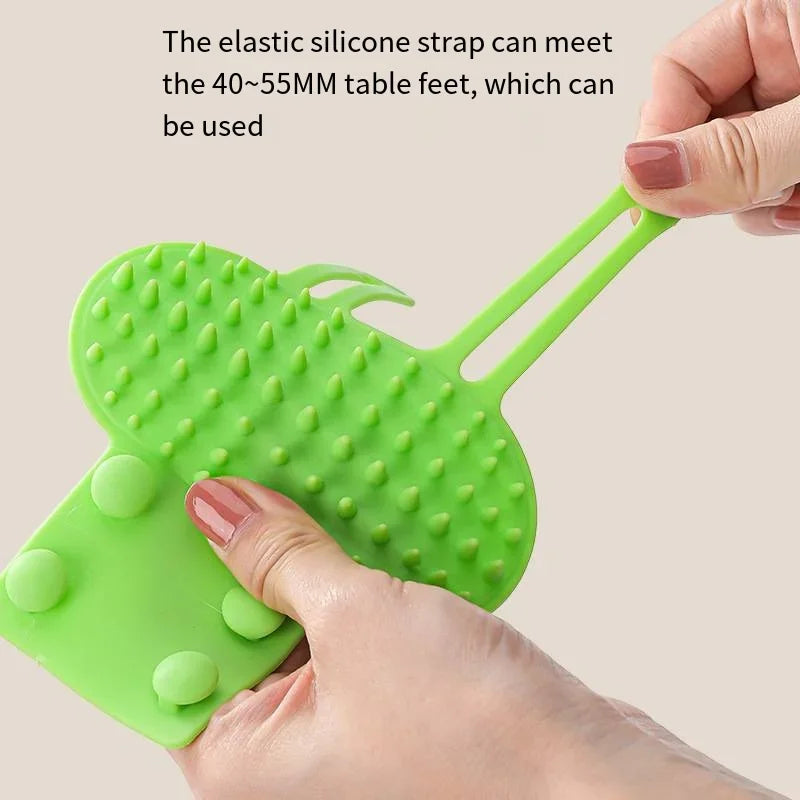 Cat hair removal comb and scratcher brush kit from Showlu Fashion Store, featuring self-cleaning design and wall corner grooming tool.