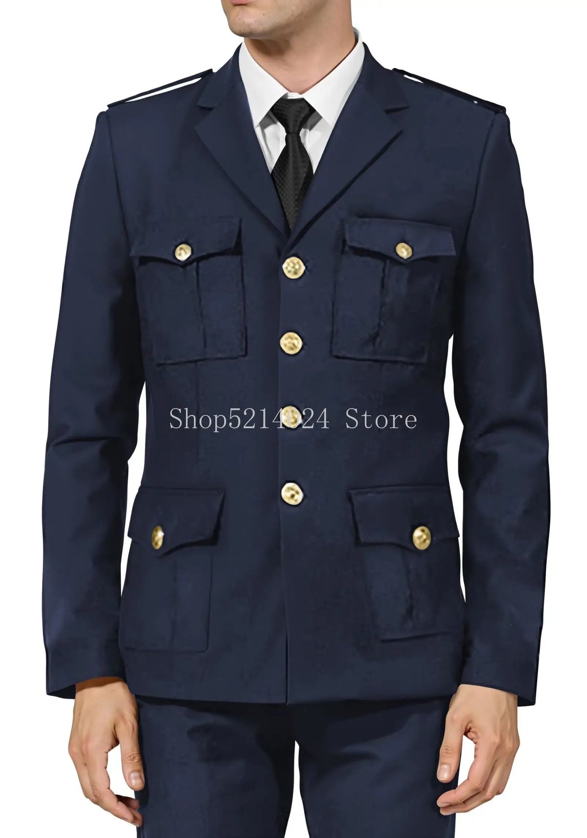 2 Piece Suits for Mens Suit  Costume for Men Navy Outfit Nautical Style Uniform