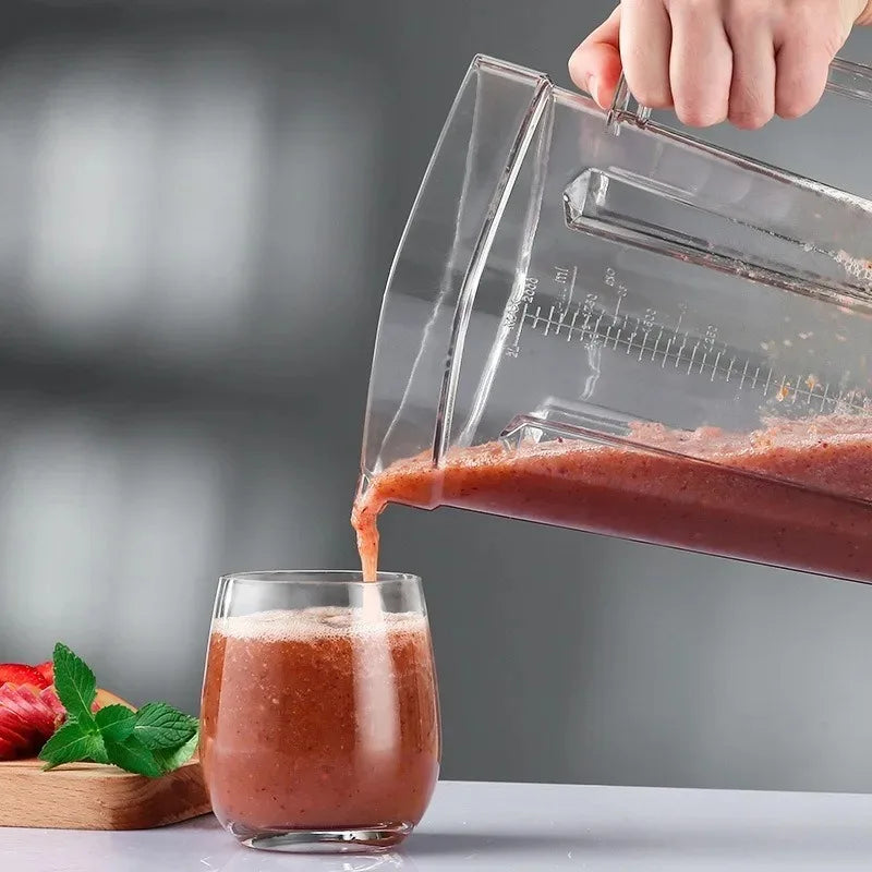 2L transparent Silver Crest blender spare jug with a clear plastic cup for replacement or additional blending capacity.