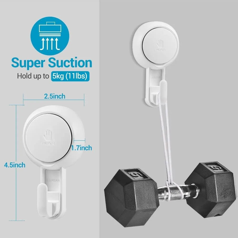 Showlu Smart General wall mounted storage hooks attached to a wall, ideal for organizing keys, bags, or accessories.