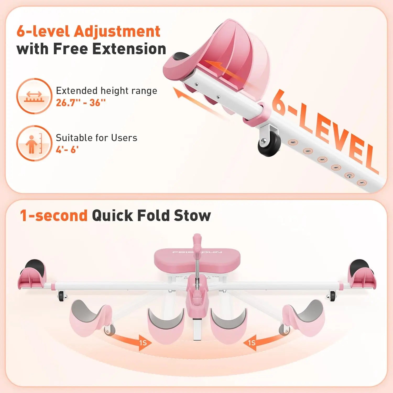 Showlu Smart General portable leg stretcher for hip flexibility, featuring heavy-duty design for home gym split training and yoga stretching.