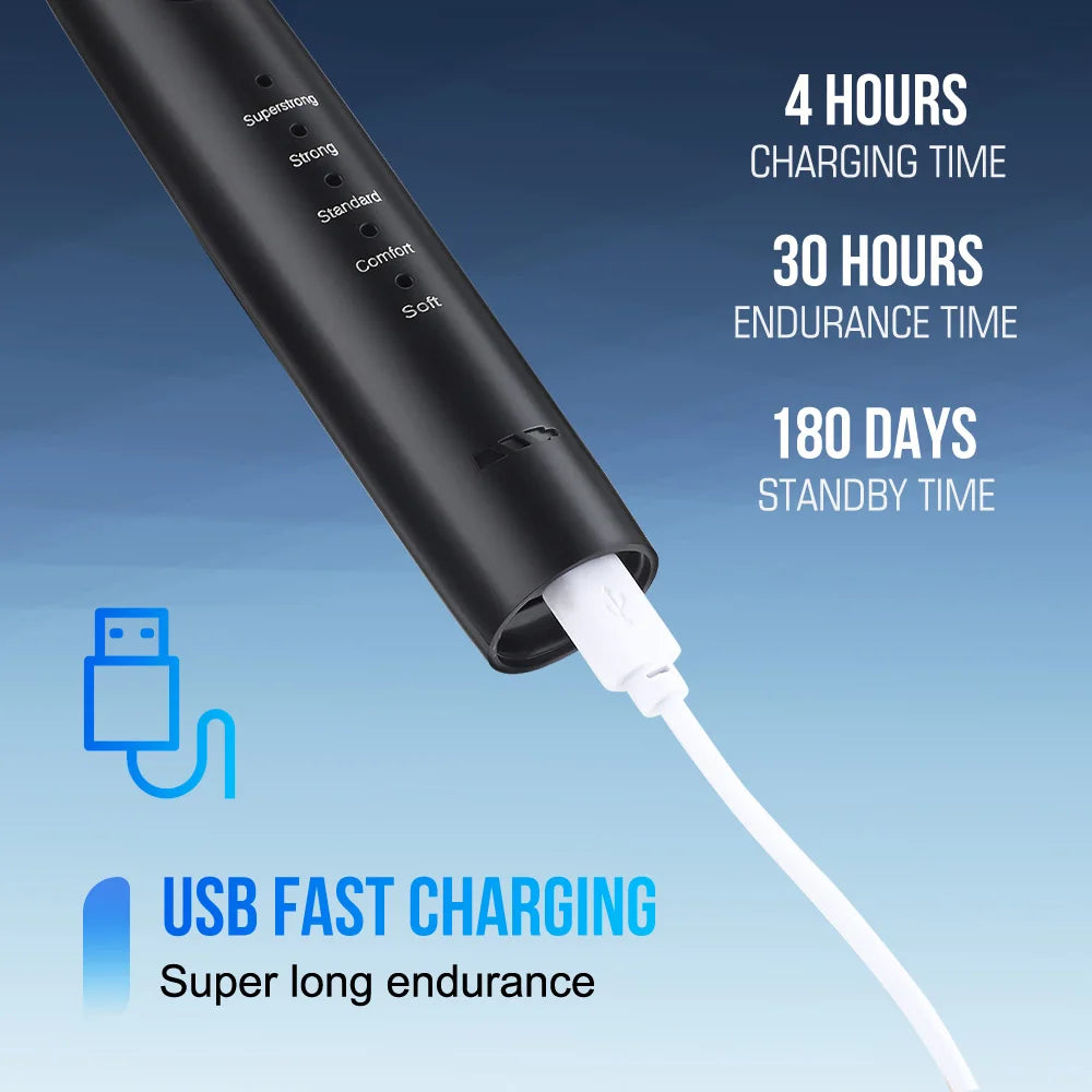 Showlu Smart Electric Dental Scaler and Oral Irrigator, rechargeable USB teeth cleaner with compact design and water jet technology.