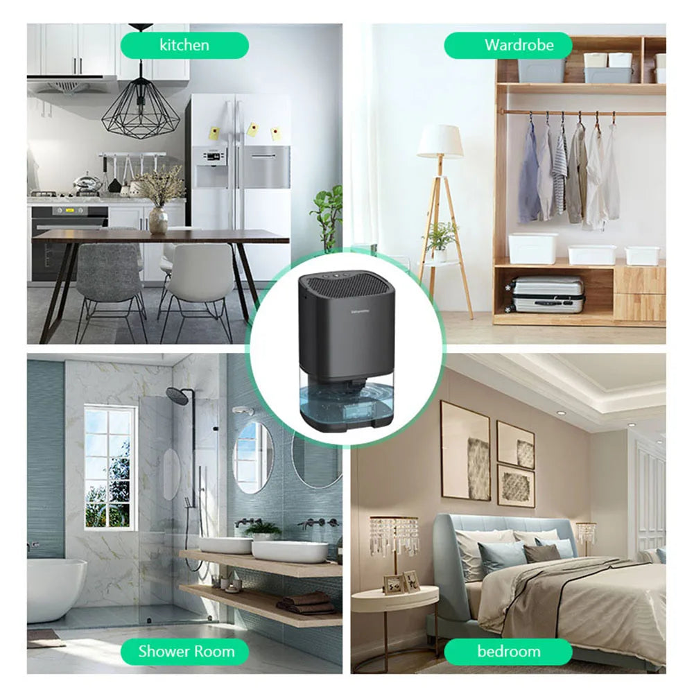 Xiaomi Mini Electric Dehumidifier by Showlu Smart General, 1000ML capacity, compact appliance for moisture removal in indoor spaces