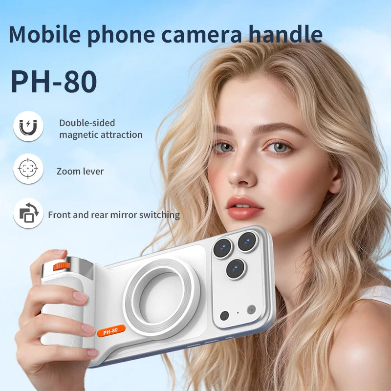 Showlu Smart General universal phone vlogging handle with adjustable grip for photo and video recording.