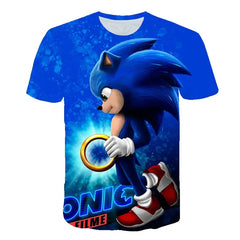 T-shirt 2025 Children's Clothes Sonic 3D for Kids Boys and Girls Cartoon Printing Animation Cosplay Clothing Accessories