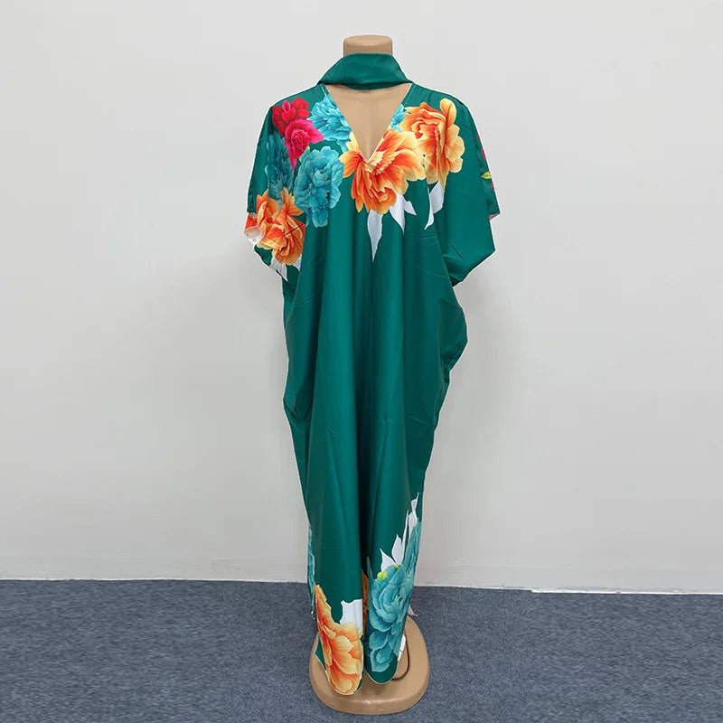 Elegant 2026 African dress for women featuring traditional Dashiki Ankara gown, long Muslim kaftan, and vibrant African print fabric.
