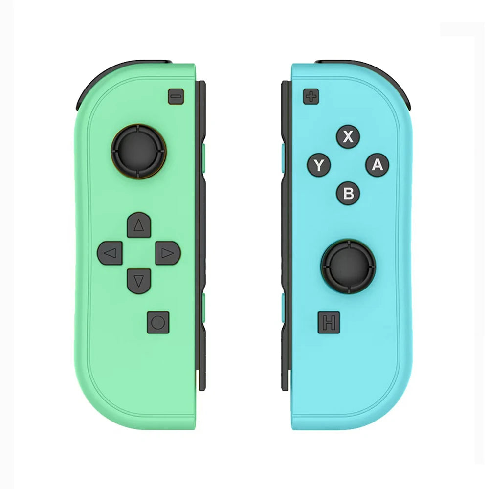 Wireless Showlu Joy-Con gamepad for Nintendo Switch with Bluetooth, vibration, turbo, and wake-up function, compatible with OLED and Lite.