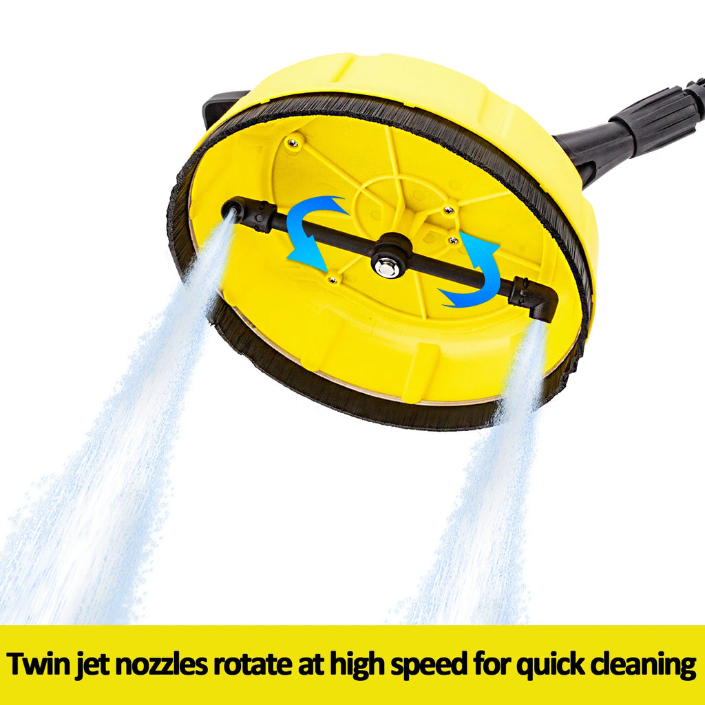 Showlu Smart General 16-inch pressure washer surface cleaner with rotating spray nozzles for efficient outdoor cleaning.