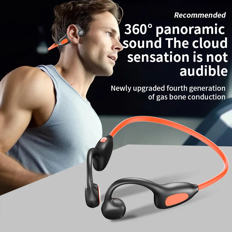 SHOWLU FASHION STORE DIKELANG WS17 Bluetooth air conduction sports headphones with sleek design and adjustable fit.