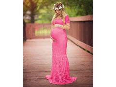 Maternity's Mermaid Maternity Dresses Photography Props Sexy Lace Maxi Gown For Photo Shoots Women Pregnancy Dress Clothes