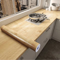 PVC waterproof self-adhesive wallpaper with wood grain design, ideal for home decor, furniture, and cabinet renovation.