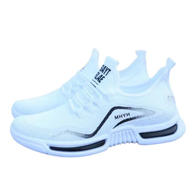 Men's slip-on fashion sneakers by Showlu, breathable sport running shoes for gym, training, walking, tennis, and workouts.